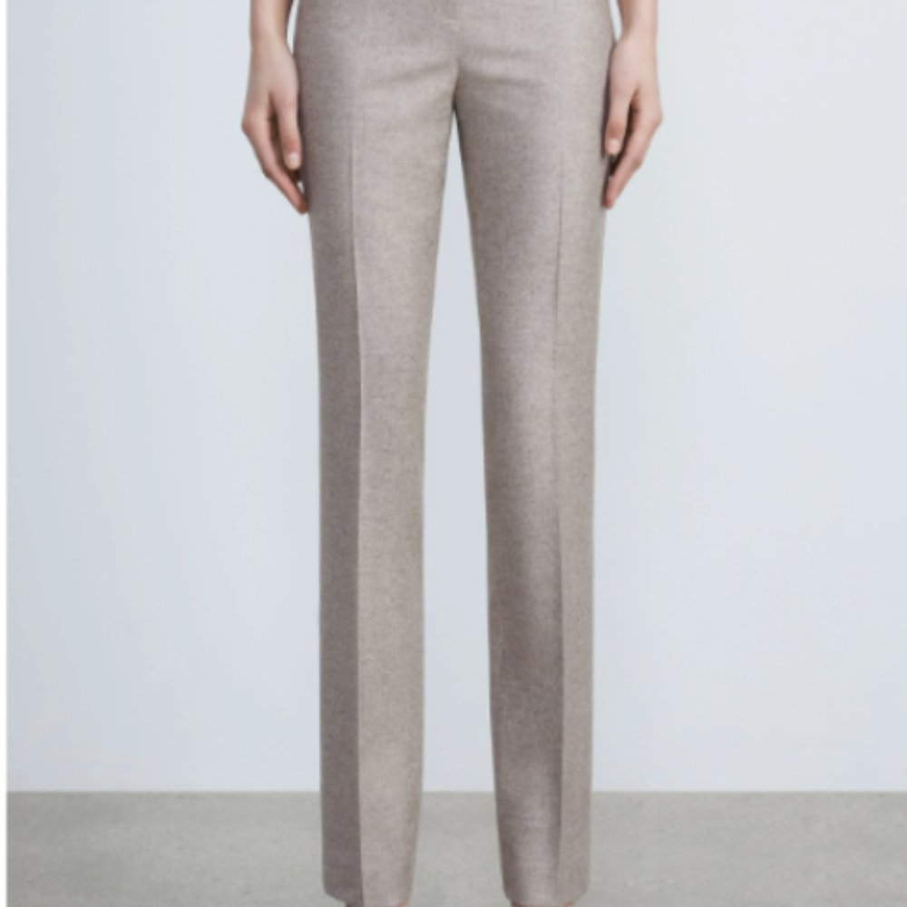 NWT Lafayette 148 New York Wool Silk Barrow Pants ITALIAN HEIRLOOM SUITING $498